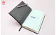 Black Leather Cover Notebook Printing - Logo Debossing Custom