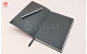 Black Leather Cover Notebook Printing - Logo Debossing Custom