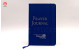 Silver Foil Stamped Branded Notebook Printing - Hardcover Leather Cover Journal Customization
