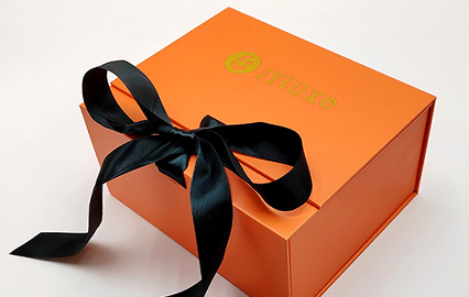 Custom Collapsible Rigid Boxes with Ribbon
