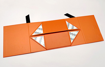 Custom Collapsible Rigid Boxes with Ribbon