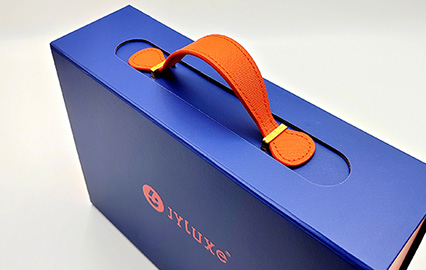 Leather Handle Collapsible Rigid Box - China Packaging Manufacturer Custom