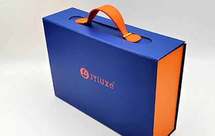 Leather Handle Collapsible Rigid Box - China Packaging Manufacturer Custom