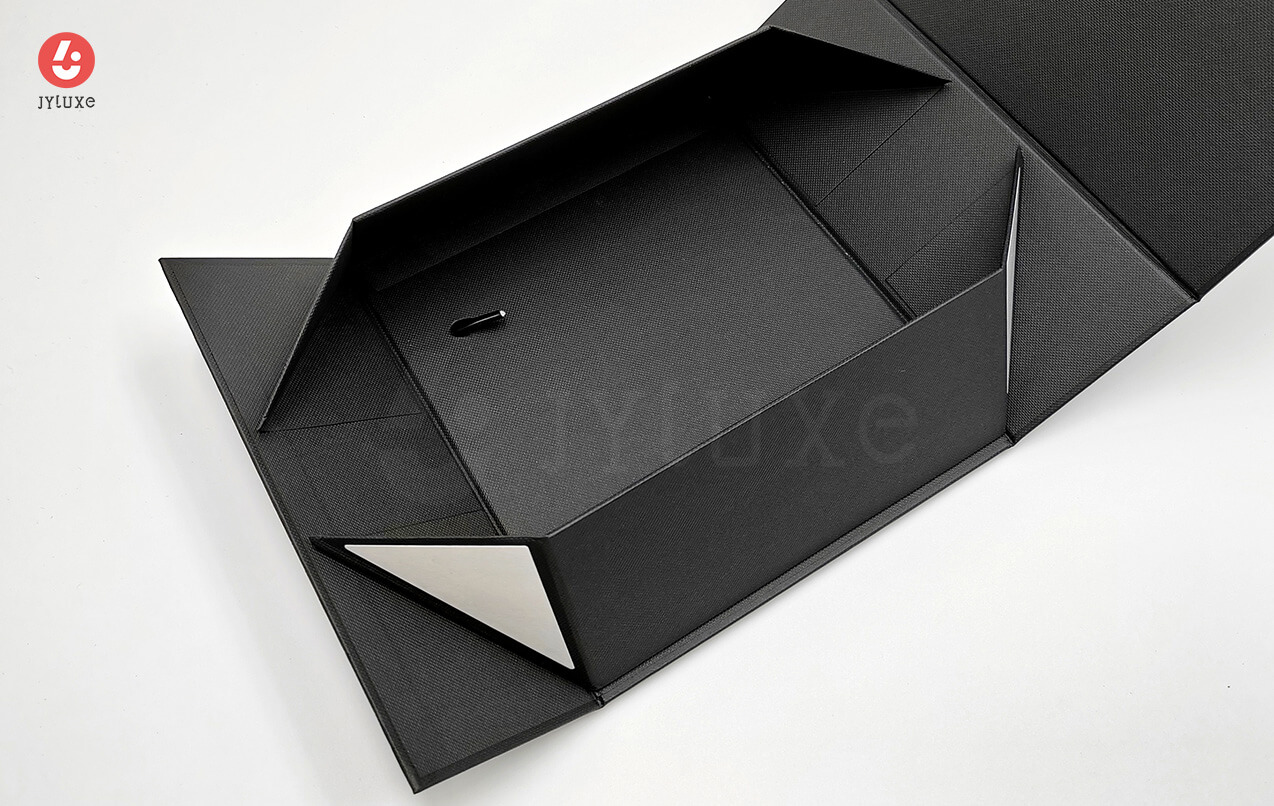 Boîte Rigide Pliable avec Poignée Ruban - Usine Chinoise d'Emballage OEM Personnalisation