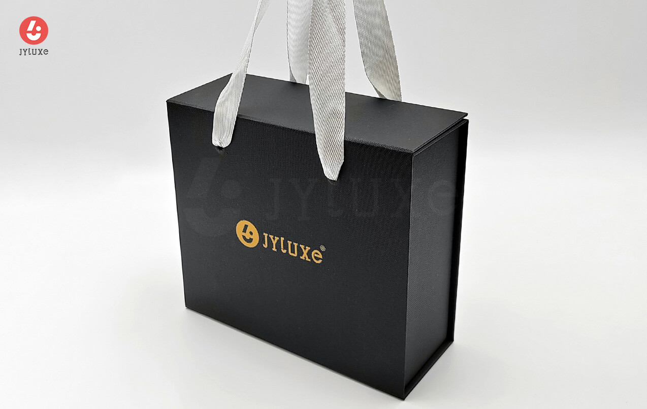 Boîte Rigide Pliable avec Poignée Ruban - Usine Chinoise d'Emballage OEM Personnalisation