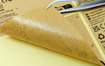 Kraft Paper Self-Adhesive Labels - Eco Stickers