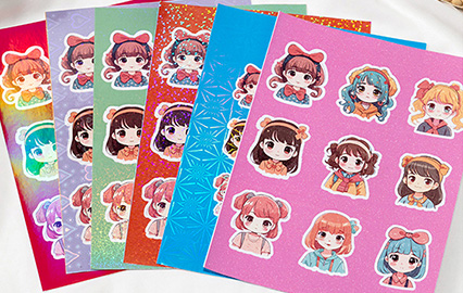 Printed Game Character Label Stickers