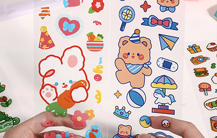 Printed Game Character Label Stickers