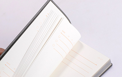 Soft Leather Cover Notebook Printing - Corporate Gift Notebook Set Customization