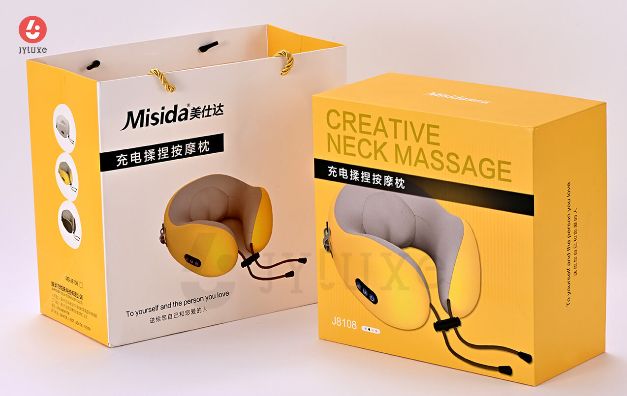 マッサージピロー包装箱 - 首肩マッサージ器カスタムギフトボックス