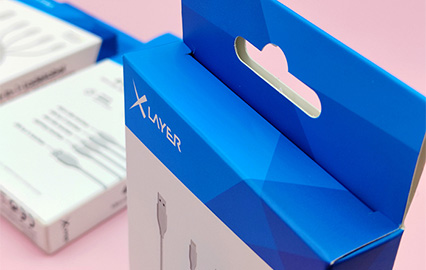 電子製品包装箱 - 内蔵ディスプレイハンガー